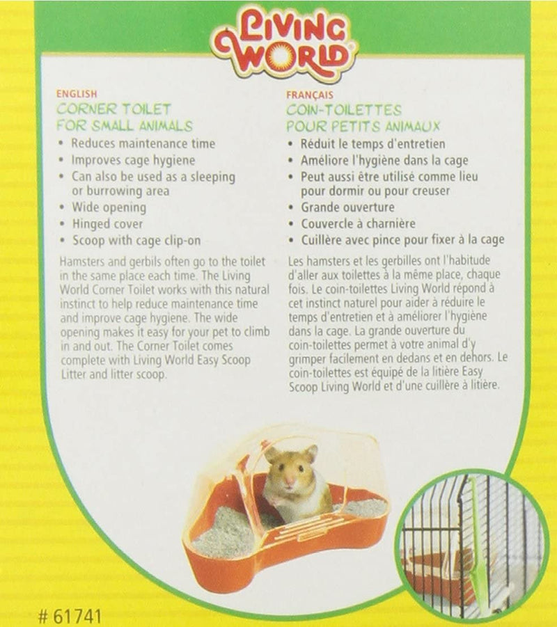 Living World Corner Toilet for Hamster/Gerbil - 61741
