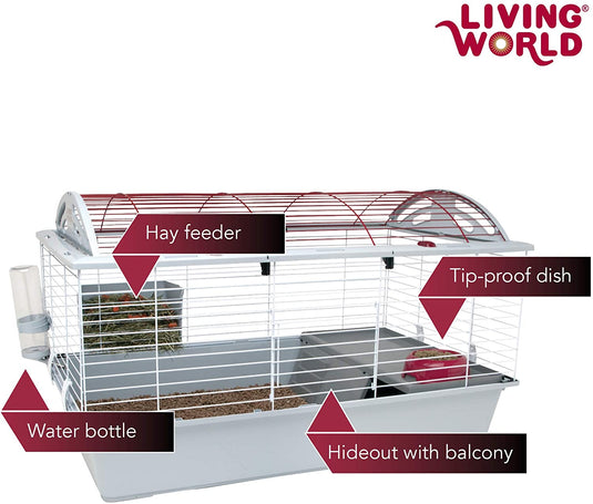 Living World Large Deluxe Habitat Rabbit/Guinea Pig/Chinchilla - 61858