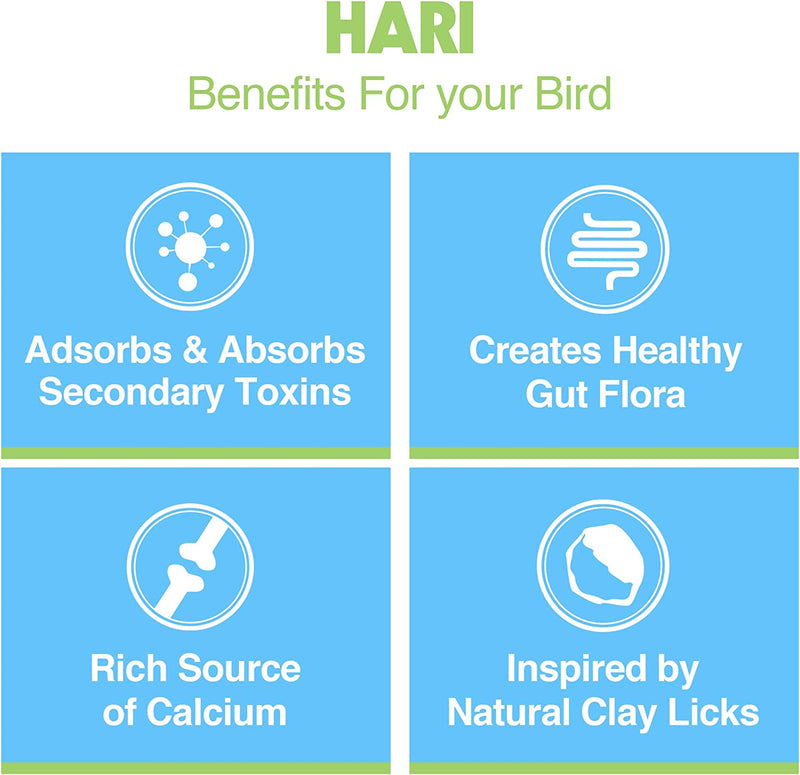 HARI Clay-Cal Bentonite Clay Supplement for Birds - 80333
