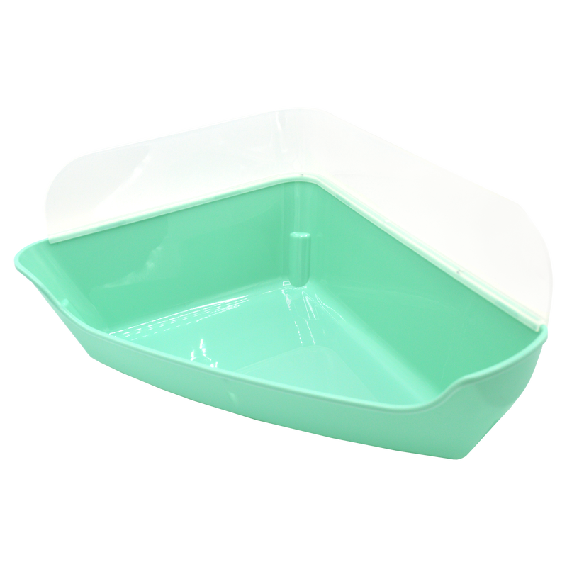 Oxbow Enriched Life Corner Litter Pan with Removable Shield
