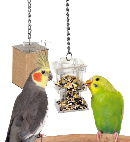 Foraging Toys for Parrots Parakeets Paper Acrylic Steel etc Exotic Wings and Pet Things Inc