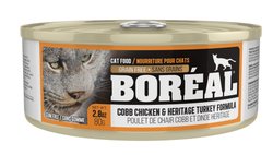 BORÉAL Cobb Chicken and Heritage Turkey Formula Cat Food 🍁
