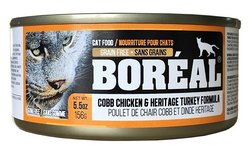 BORÉAL Cobb Chicken and Heritage Turkey Formula Cat Food 🍁
