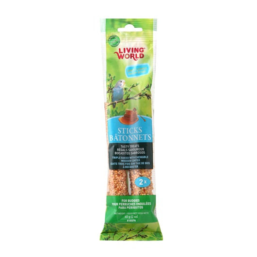 Hagen Living World Budgie Sticks - Honey Flavour (2 Pack / 5 Pack) - Exotic Wings and Pet Things
