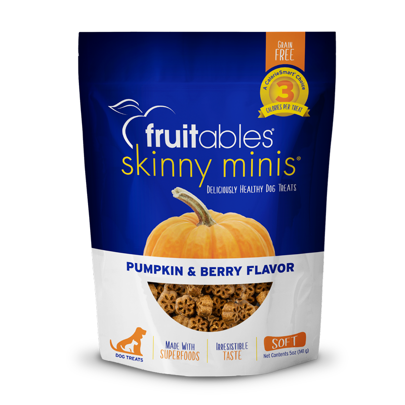 Fruitables Skinny Minis Pumpkin & Berry Dog Treat 5oz
