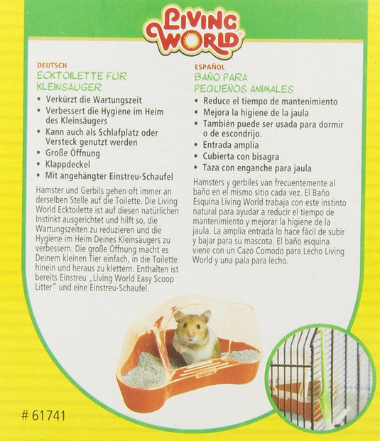 Living World Corner Toilet for Hamster/Gerbil - 61741