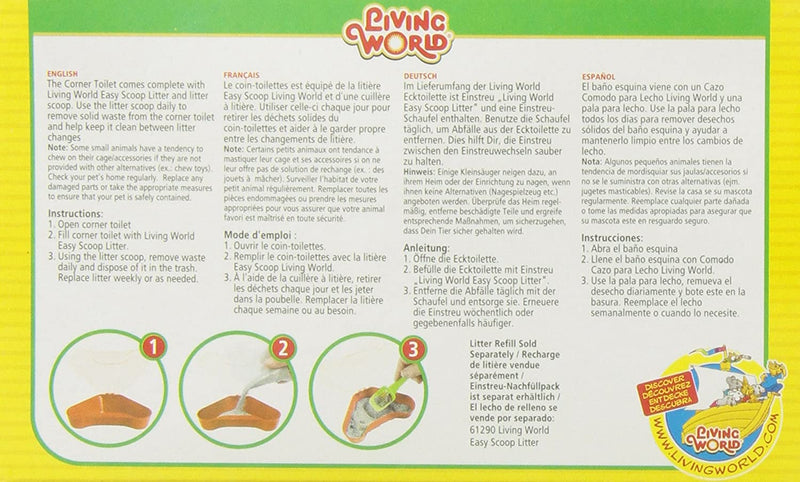 Living World Corner Toilet for Hamster/Gerbil - 61741
