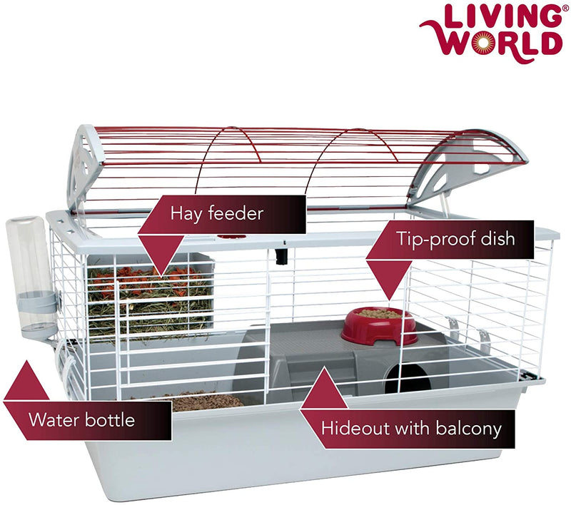 Living World Small Deluxe Habitat Rabbit Guinea Pig Chinchilla 61857 Exotic Wings and Pet Things Inc