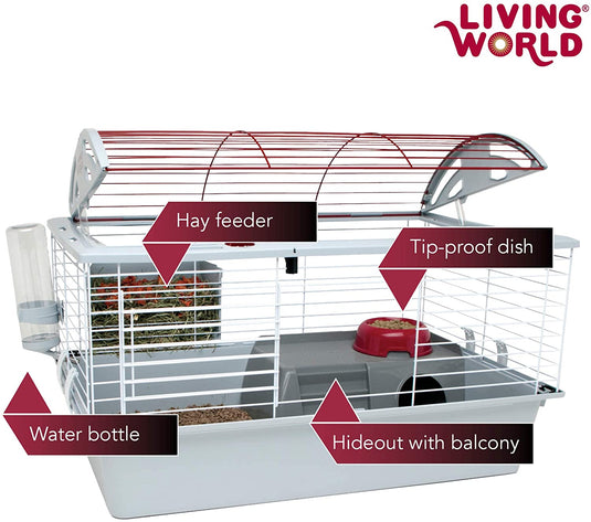 Living World Small Deluxe Habitat Rabbit/Guinea Pig/Chinchilla - 61857