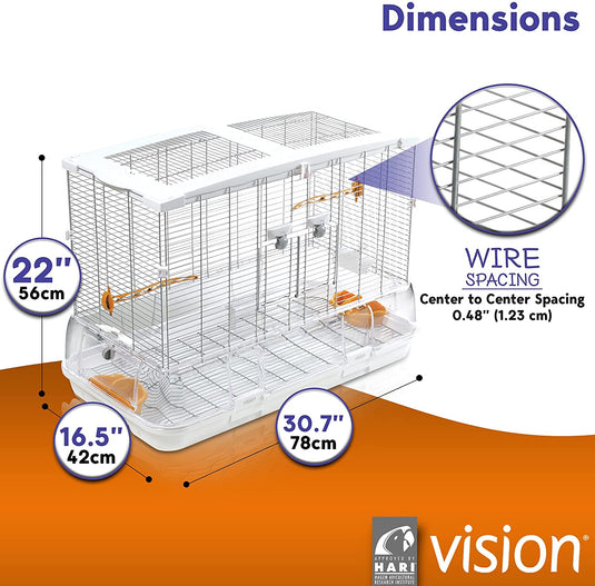 Hagen Vision Bird Cage Large - Single L01 / Double L02