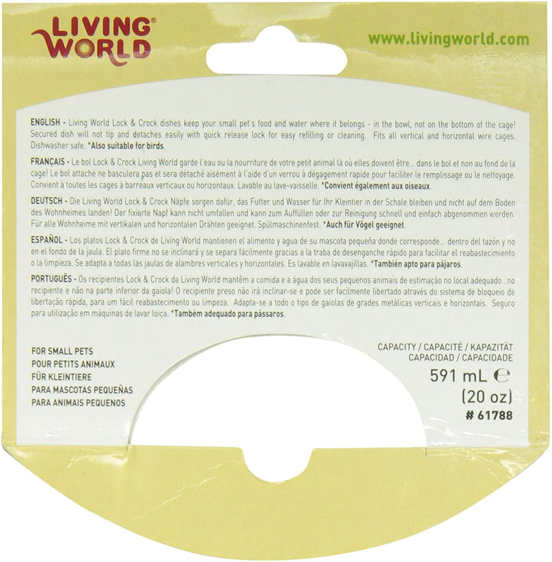 Living World Small Pet Lock & Crock Dish
