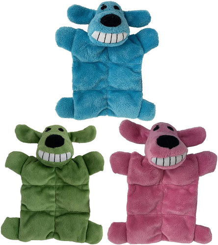 Multipet Loofa Squeaker Mat Dog Toy Assorted