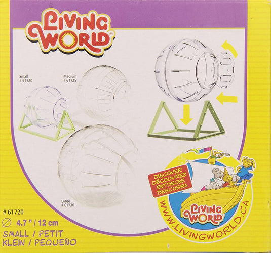 Living World Exercise Ball Small Pet with Stand SM - MED -LG