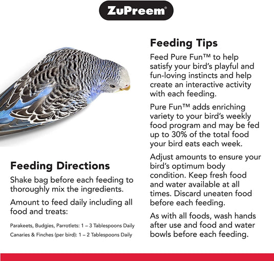 ZuPreem Pure Fun Small Bird Enrichment Diet - 2 lb