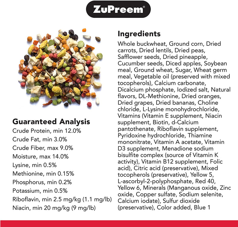 ZuPreem Pure Fun Enrichment Diet for Medium Bird
