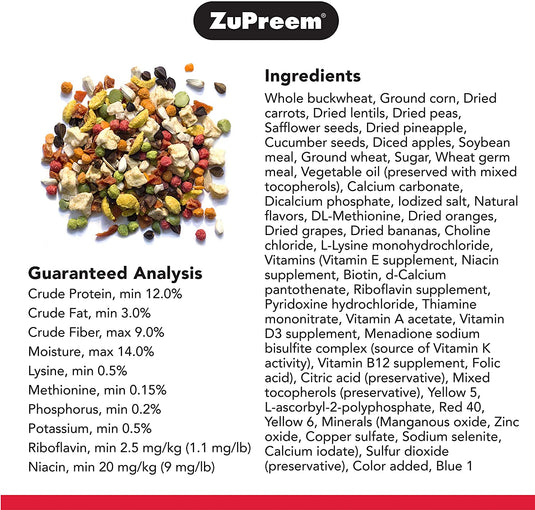 ZuPreem Pure Fun Enrichment Diet for Medium Bird