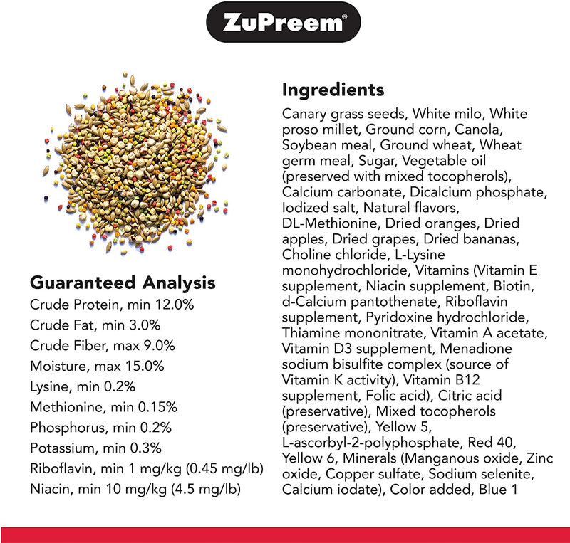 ZuPreem Sensible Seed Enrichment Mix for Small Birds
