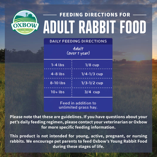 Oxbow Essentials Adult Rabbit Food