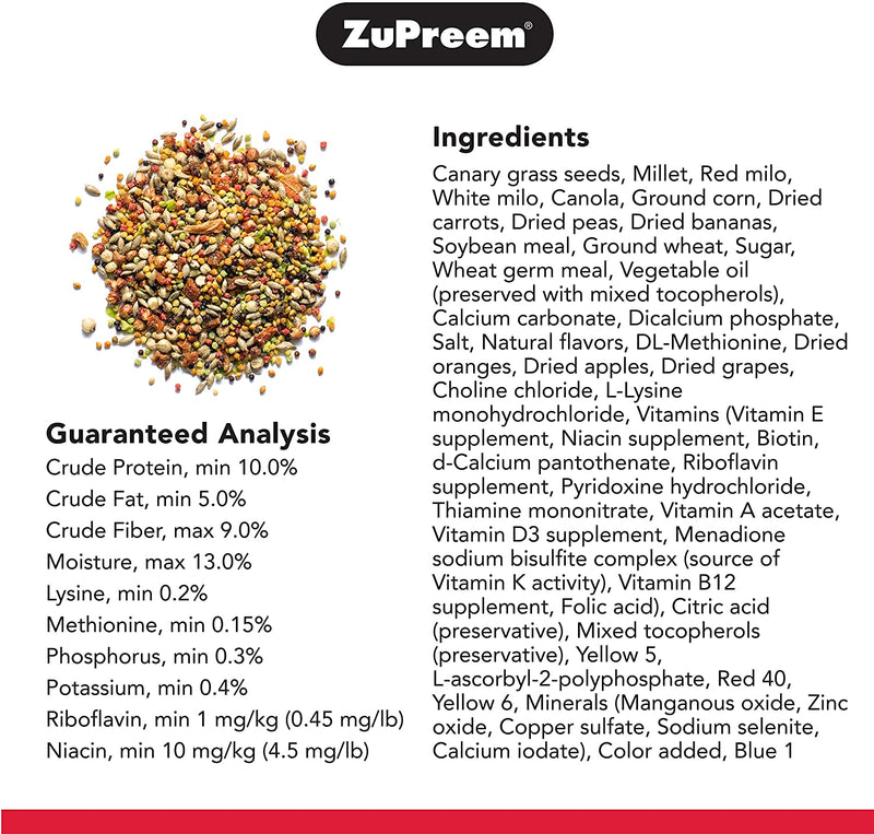 ZuPreem Pure Fun Enrichment Diet for Small Bird
