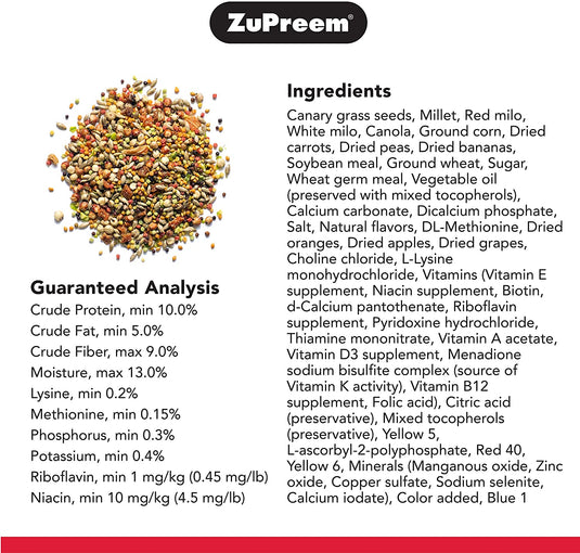 ZuPreem Pure Fun Enrichment Diet for Small Bird