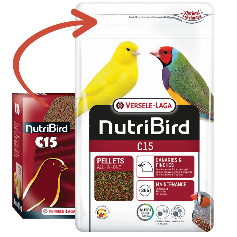 Versele-Laga NutriBird C15 Canary / Finch Maintenance Pellet
