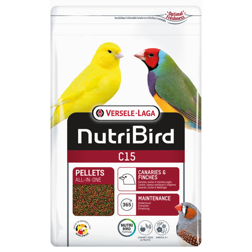 Versele-Laga NutriBird C15 Canary / Finch Maintenance Pellet