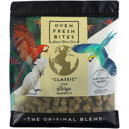 Caitec Oven Fresh Bites Classic Formula Bird Food - Baked Avian Diets