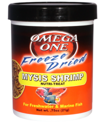 Omega One Freeze Dried Mysis Shrimp Tropical Fish Treat
