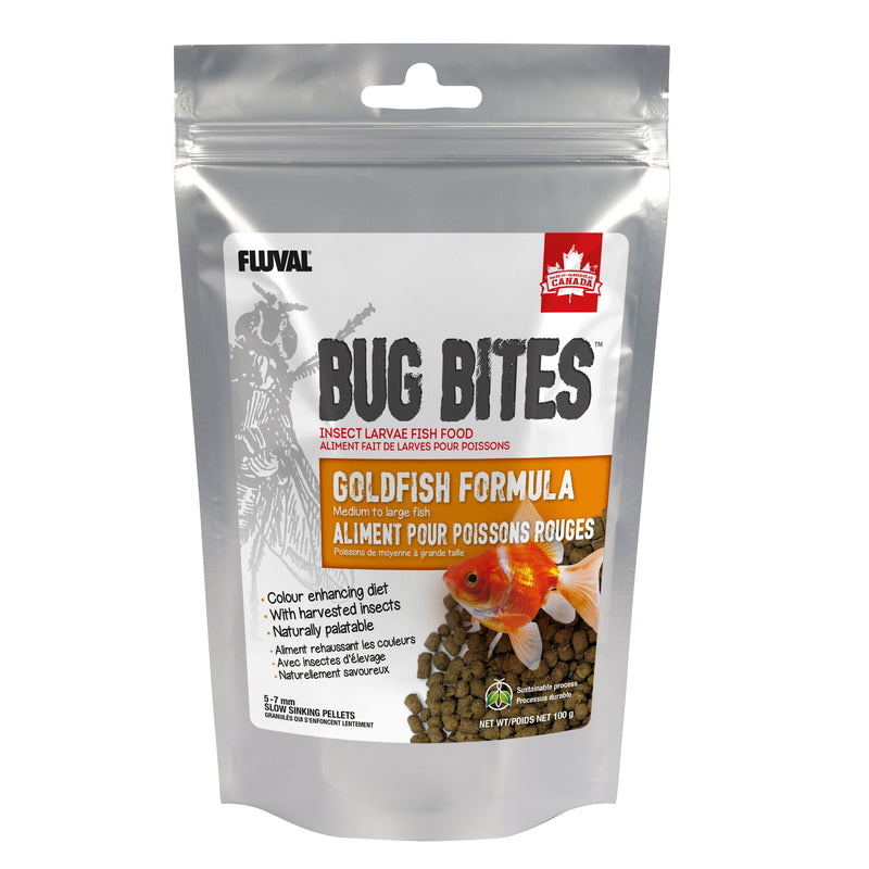 Bug Bites Medium-Large Goldfish Sticks - 100g (3.5 oz)
