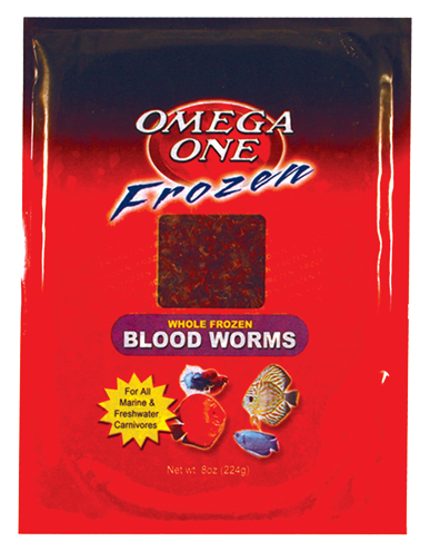 Frozen Bloodworms Flat Pack for Tropical Fish
