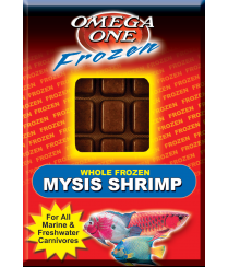 Frozen Mysis Shrimp Cube Pack for Tropical Fish 3.5 oz
