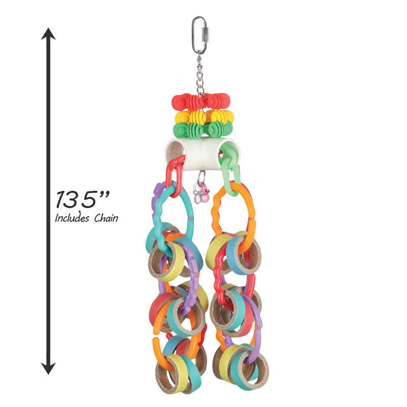 HARI Smart Play Enrichment Parrot Toy Bagel Cascade - 81014
