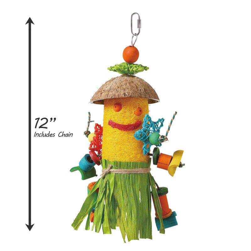 HARI Smart Play Enrichment Parrot Toy Loofah Man - 81013
