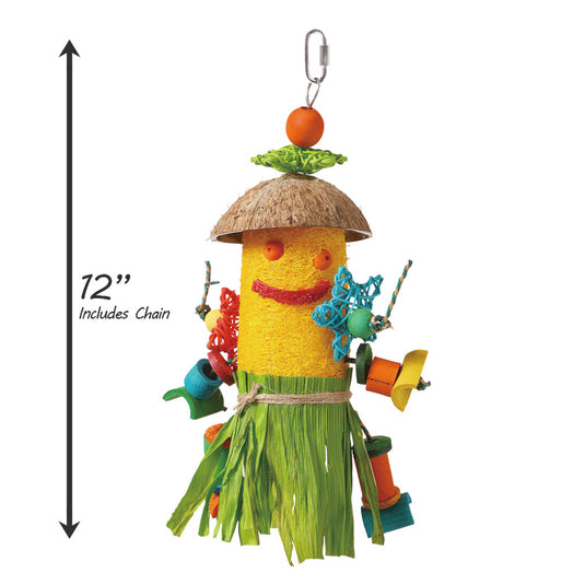 HARI Smart Play Enrichment Parrot Toy Loofah Man - 81013