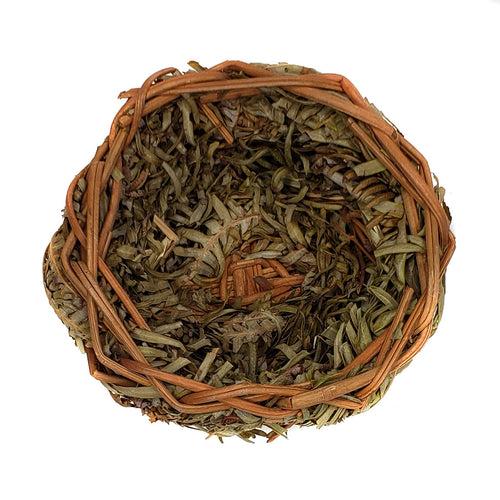 A&E Cage Co. Happy Beaks Natural Open Finch Nest Small With Leaves