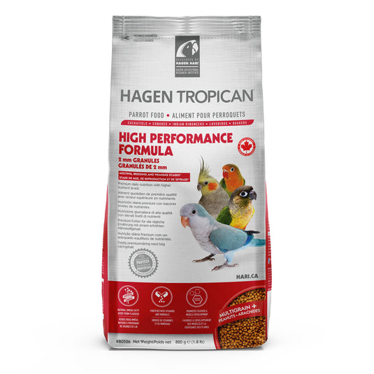 Tropican High Performance 2mm Granules - Small Parrots