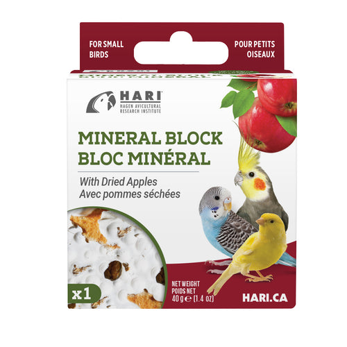 HARI Mineral Block for Small Birds - Dried Apple - 82196