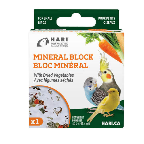 HARI Mineral Block for Small Birds - Dried Vegetables - 1 pack - 82197