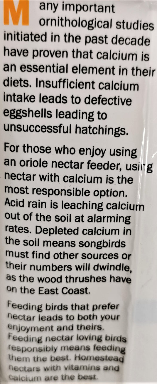 Homestead 8 oz Oriole Nectar Powder Concentrate