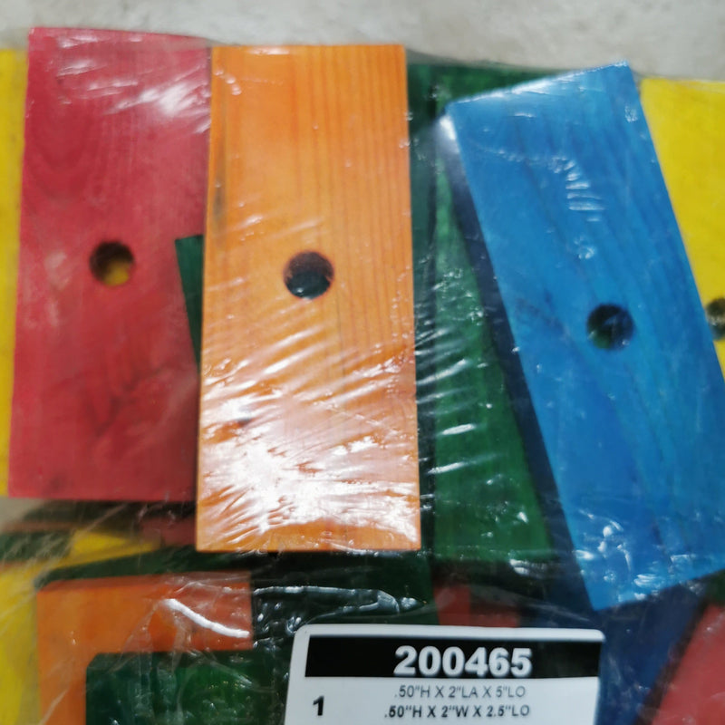 Zoo-Max Bird & Small Pet Toy Parts - Coloured Wood Slats
