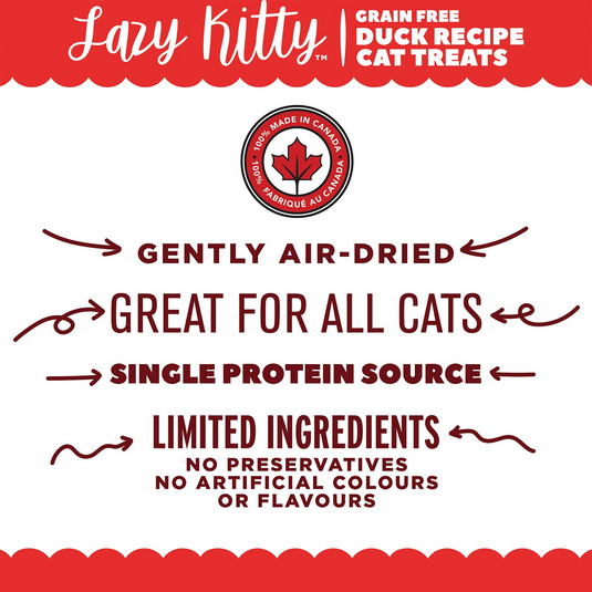 Lazy Kitty Air Dried Grain Free Cat Treats - 3 oz