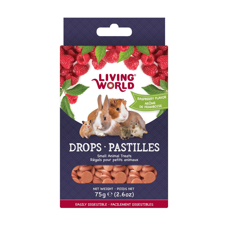 Living World Raspberry Flavour Small Pet Treat Drops - 60475
