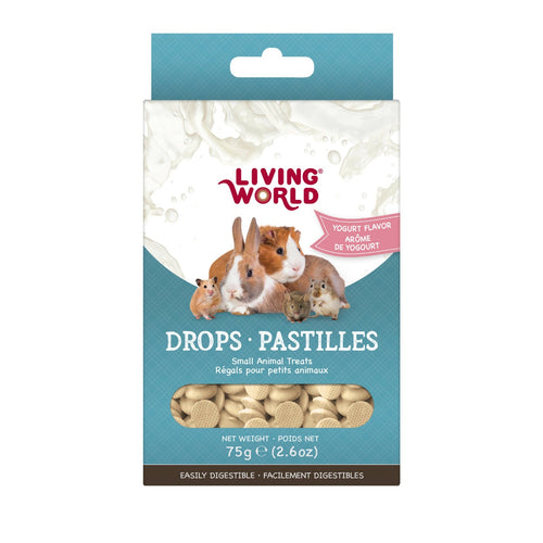 Living World Yogurt Flavour Small Pet Treat Drops - 60478