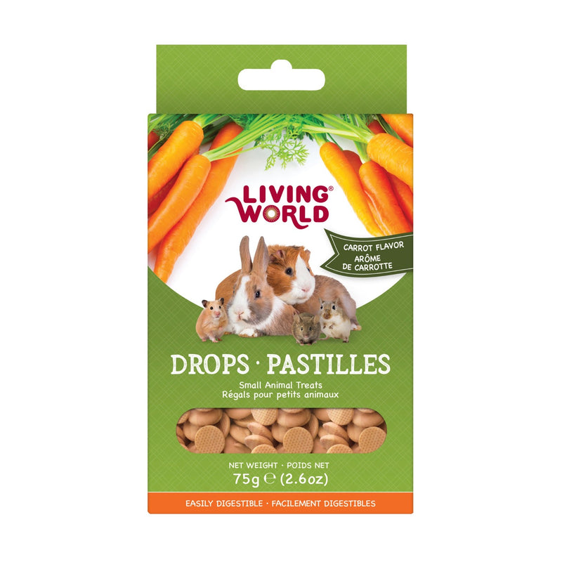 Living World Carrot Flavour Small Pet Treat Drops - 60480
