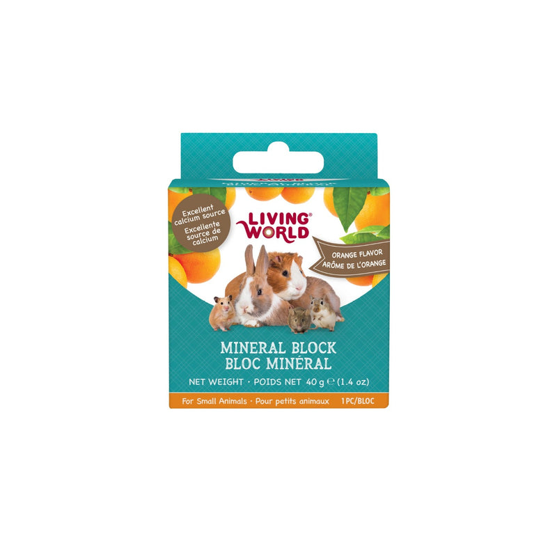 Living World Orange Flavour Small Pet Mineral Block SM-LG
