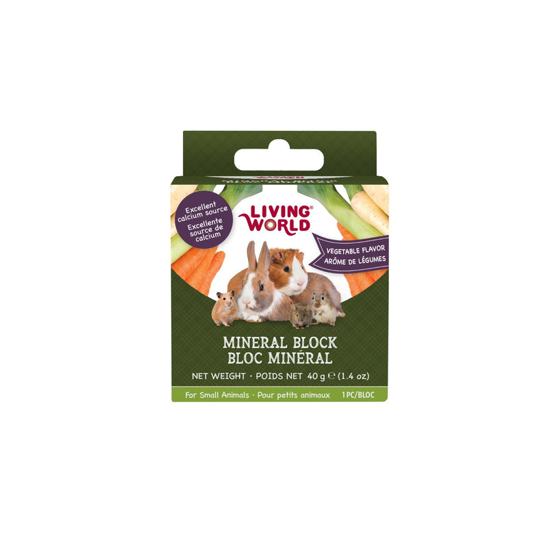 Living World Vegetable Flavour Small Pet Mineral Block
