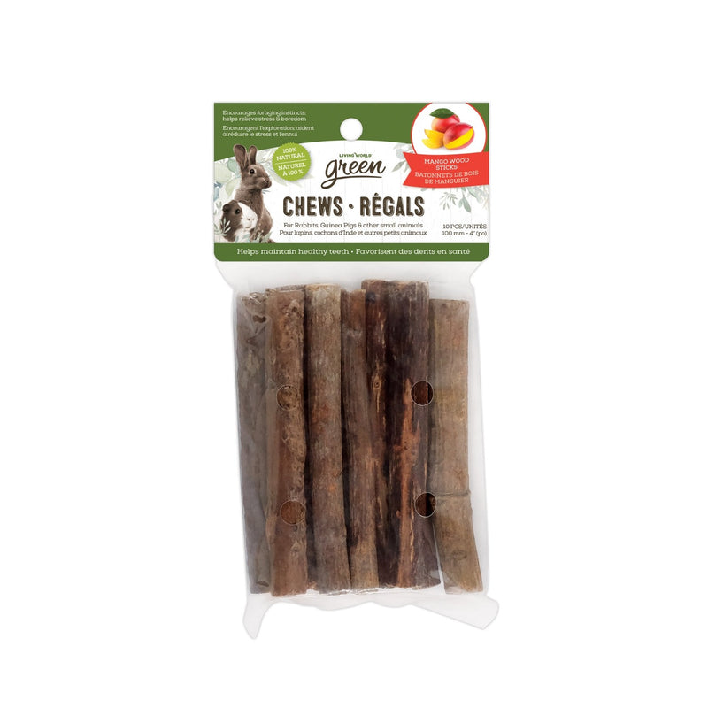 Living World Green Chews Small Pet Mango Wood Sticks - 65472
