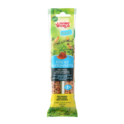 Living World Canary Treat Sticks - Honey Flavour