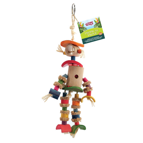 Living World Tropical Trove Bamboo Man Medium Parrot Toy - 81243