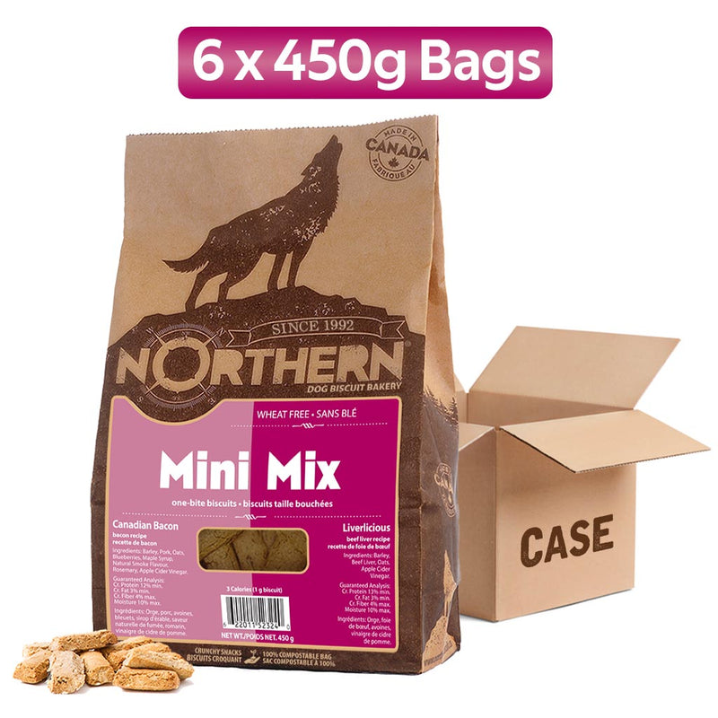 Northern Biscuit Mini Mix Canadian Bacon & Liverlicious - 450g Case
